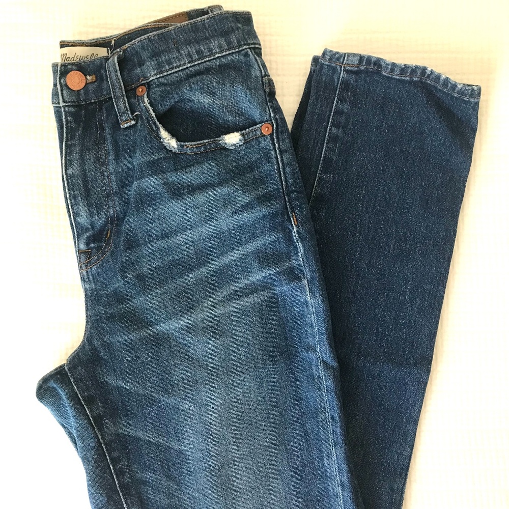 High rise boyfriend jeans
